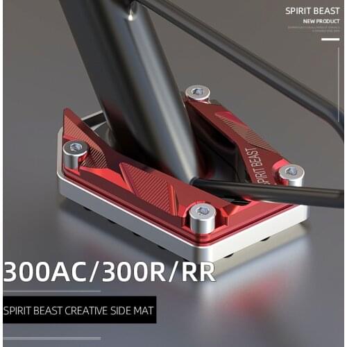 Spirit Beast Motorcycle Side Stand Cover for VOGE 300AC 300R 300RR Benelli Yamaha Honda Suzuki Benelli BMW KTM Aprilia Kawasaki