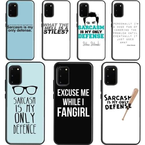 Teen Wolf Quotes TV Series Phone Case For Samsung Galaxy S21 Ultra S20 FE S10E S8 S9 S10 Plus Cover For Note 10 9 20