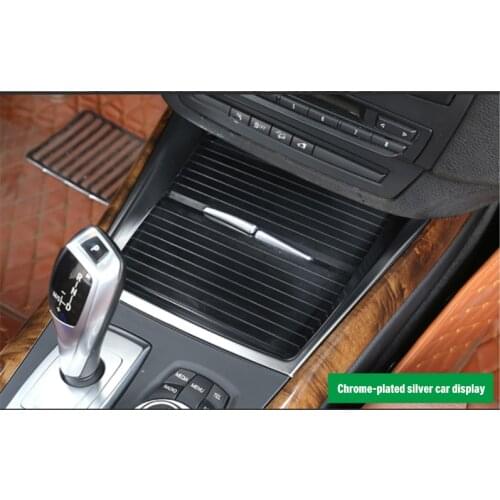 For BMW X5 E70 X6 E71 E72 2008-2013 carbon fiber Central control cup holder frame 1pc