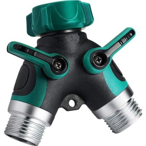 Y-Type Bi-Pass Connector Current Divider Faucet Water Distributor Switch Ball Valve Gardening garden irrigation taps water pipes