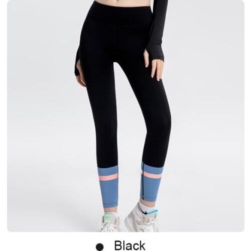 Stretchy Seamless Sport Leggings Push Up Trouser High Waist Gym Tights Splicing Womens Yoga Pants Running Fast Dry Fitness Pants