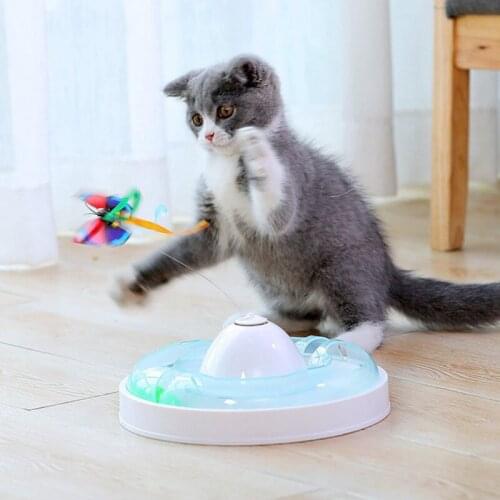 Electric Rotating Colorful Butterfly Funny dog Cat Toys bird Pet Seat Scratch Toy For Cat Kitten dog cats intelligence trainning