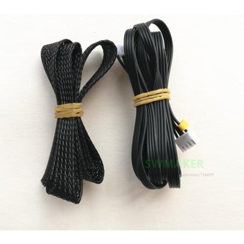 Creality CR-10 / Ender-3 3D Printer dual Z axis stepper motor cable wire with 10mm Dia Braided Cable Sleeve