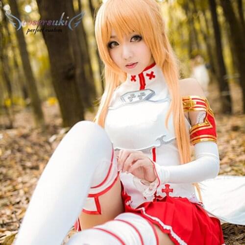 Sword Art Online Asuna Cosplay Costumes Stage Performance Clothes ,Perfect Custom for You