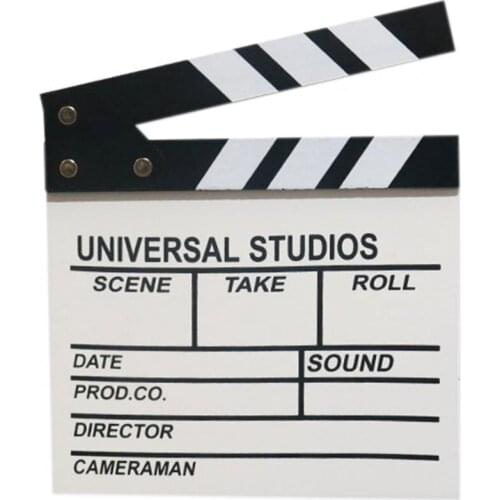 Film Clapboard Lightweight Portable Stable Film Director Clapboard Action Movie Clapper Board for Studio Live