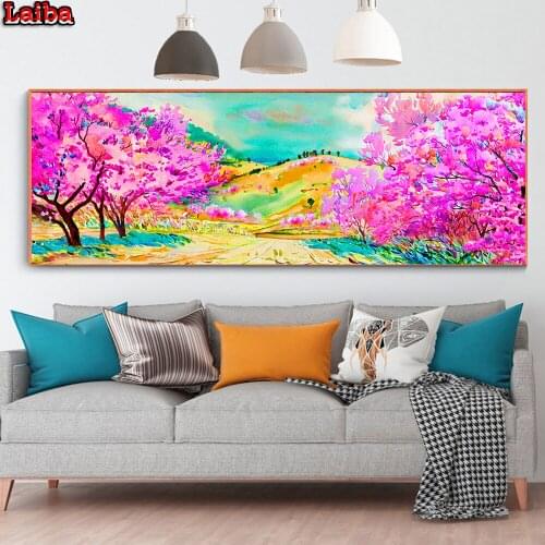 5D Diamond Painting Kit Full Diamond Embroidery Abstract tree Rhinestone Cross Stitch diamond mosaic landscape Home Decor large