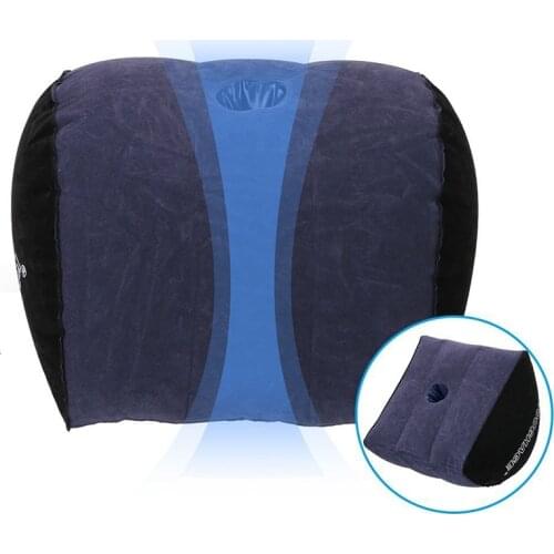 Flocking Inflatable Half Moon Wedge Pillow Multifunctional Sex Furniture Sex Toys for Couples Erotic Sofa Support Pillow Sexshop