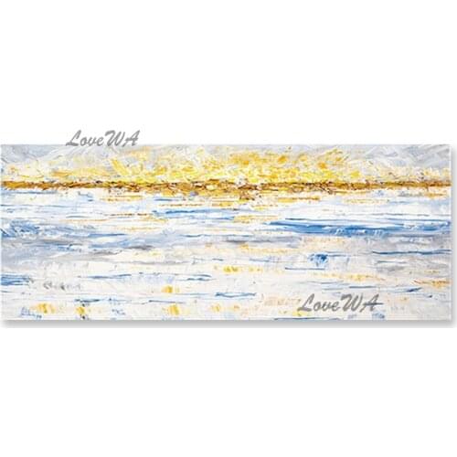 Wall Hangings Home Decor Panel Simple Design Oil Painting Real Handmade Abstract Wall Art Canvas Picture Artwork For Bedroom