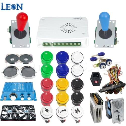 Neo Geo Pandora Box Saga 14 Happ Arcade Buttons 5 Pin 8 Way Kit Joystick Arcade Box Pandora Box With Wifi Jamma Board