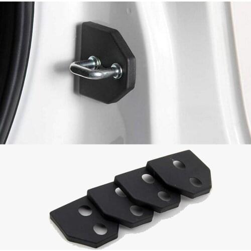 New 4pcs Car Door Cover Lock Protector Antirust Case Fit for S/ubaru Impreza Forester Legacy Outback XV 2012 2013 2014+ Black