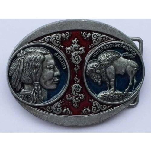 Oval Western Goat Belt Buck SW-BY871 brand new condition suitable for 4cm wideth belt with continous stock