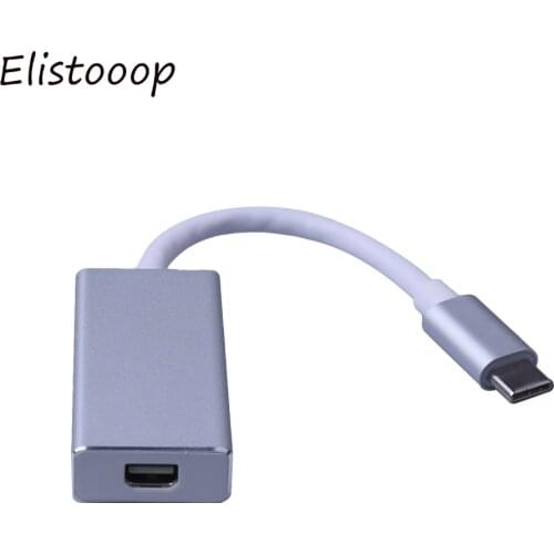 2019 USB C to Mini DP 4K 60Hz USB 3.1 Type C to Mini Display Port Adapter Thunderbolt 3 to Mini DP Converter for MacBook Pro