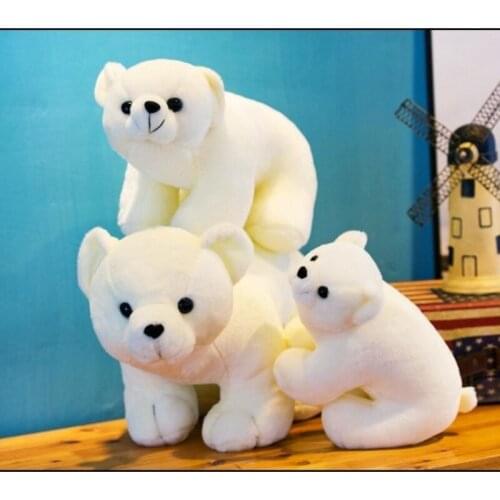 Plush Toys Polar Bear Pillow 23~60cm Long Pillow Sleeping Doll Plush Cute Doll Boy Girl Birthday Present
