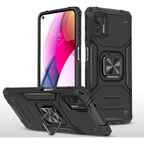Full Protection Durable Ring Holder Case for Motorola MOTO G8 G9 Play One 5G Ace G Stylus 2021 E7 Power Plus Fast Phone Bag