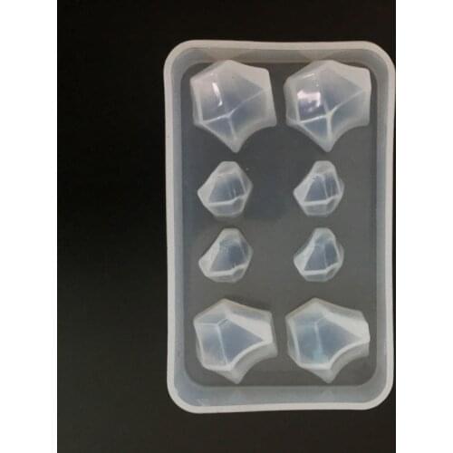 Crystal Diamond Ice cube Silicone Mold DIY Clay Epoxy Resin Mold Pendant Decoration Molds Candy Chocolate Mould