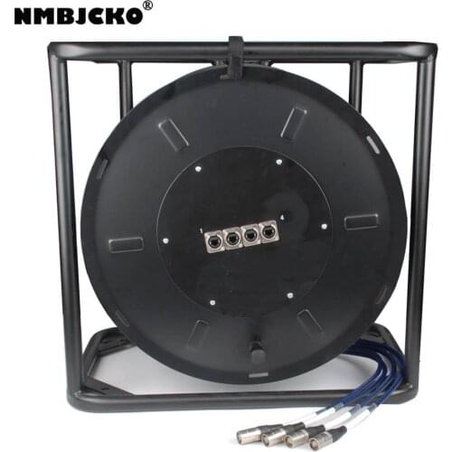 NMBJCKO CAT6 4pair stp network MULTI-Cable Shielded Ethernet RJ45 Digital Audio Cable 30M Reel Snake