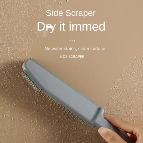 Kitchen bathroom window silicone multifunctional cleaning brush gap brush scraper brush three in one cleaning brush