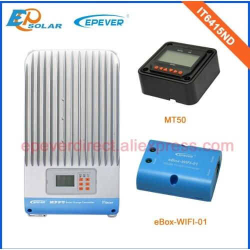 Solar mppt 60A controller EPEVER high efficiency low price for Japan Korea wifi ebox and MT50 remote Meter 48V/36V charging