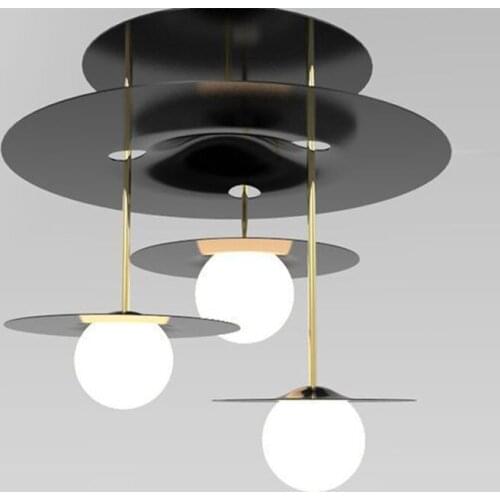 Modern led glass ball luminaria pendente lustre pendente nordic lamp pendant lamp living room pendant light