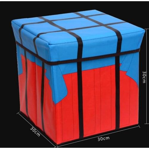 Toy Storage Box Chair PUBG Game Playerunknowns Battlegrounds Air Drop Plush Plush Pillow Gifts Cosplay Cube Storage Chair