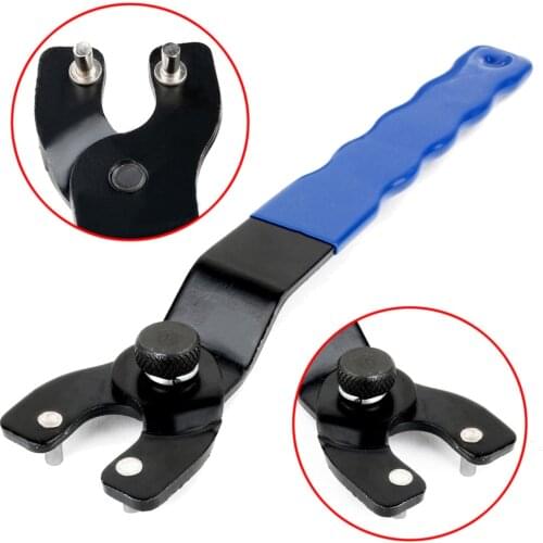 Angle Grinder Spanner 2 Pin Adjustable Spanner 10-30mm Metal Wrench Home Repair Spanner For Angle Grinder Key