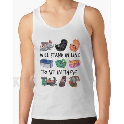 Ride Vehicles ( With Caption ) tank tops vest 100% Cotton Parks Rides Ride Designs Fan Ride Jungle Cruise Spaceship