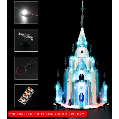 Vonado LED Lighting Set for 43197 The Ice Castle Collectible Model Toy Light Kit, Not Included the Building Block