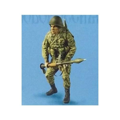 1/35 scale modern Russian soldiers Rocket Propelled Grenade Resin Model Kit figure Free Shipping