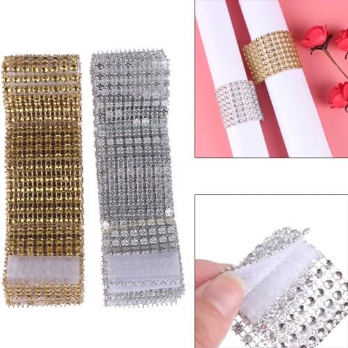 10pcs Napkin Ring Chairs Buckles Wedding Decor Crafts Rhinestone Napkin Holder