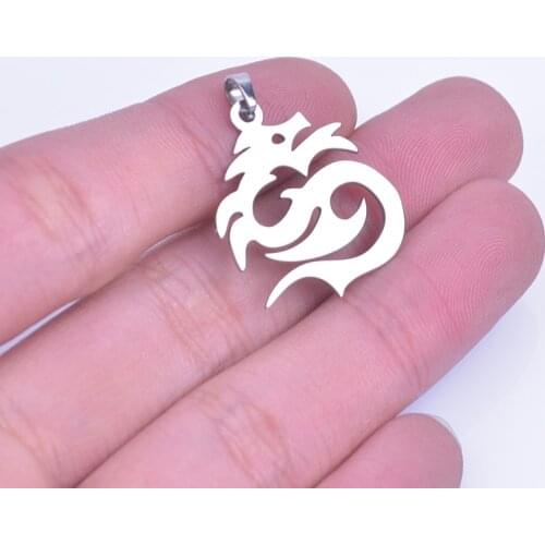 10Pcs /Lot Stainless Steel Animal Butterfly Dragonfly Charms Finding Diy Dragon Pendant For Necklaces Jewelry Wholesale