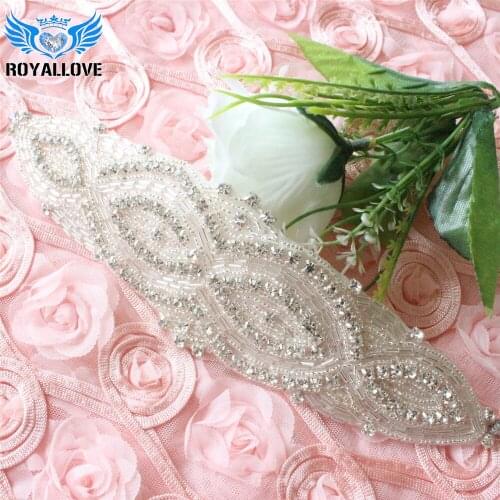 30 Pcs Iron on Crystal Rhinestone Applique Trimming Diamante Chain Bracelet DIY Wedding Dress Sash Hair Accessories Patch