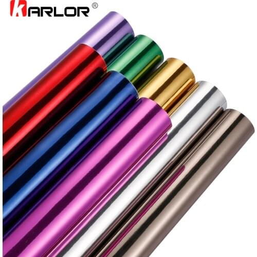 50*200cm Chrome Mirror Vinyl Wrap Cover Film Car Vehicle External DIY Waterproof Protective Wrapping Sticker Decal Car Styling
