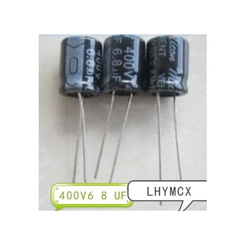 50PCS 400V6.8 UF 10*13 6,8 UF 400 V 10*13 MM condensador electrolítico