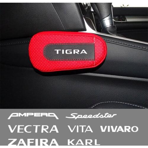 Car soft leather leg pads knee pads seat support Accessories For Opel PMPERA Speedster TIGRA VECTRA VITA VIVARO Car Assessoires