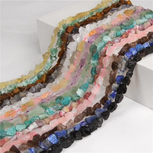 7-11 MM Natural Rough Rock Stone Irregular Shape Drilled Labradorite Sky River Pink Quartz Bead For DIY Making Jewelry Accessory