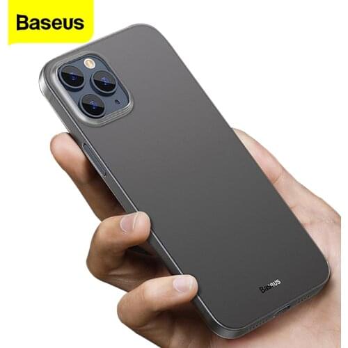 Baseus Luxury Phone Case For iPhone 12 Pro Shockproof Case 0.4mm Ultra Thin Slim PP Back Cover Case For iPhone 12 Pro Max 12Mini