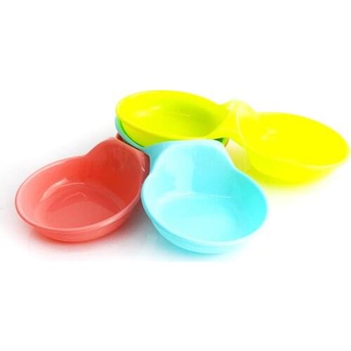 Dual Pet Bowl Creative Anti-Slip Resin Portable Dog Bowl Cat Water Feeder For Travel Puppy Drinking Supplies Water Dispenser
