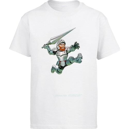 Ghosts N Goblins Arthur Navy Short Sleeve Casual T-shirt Men Fashion O-neck TShirts Tee Top men clothing