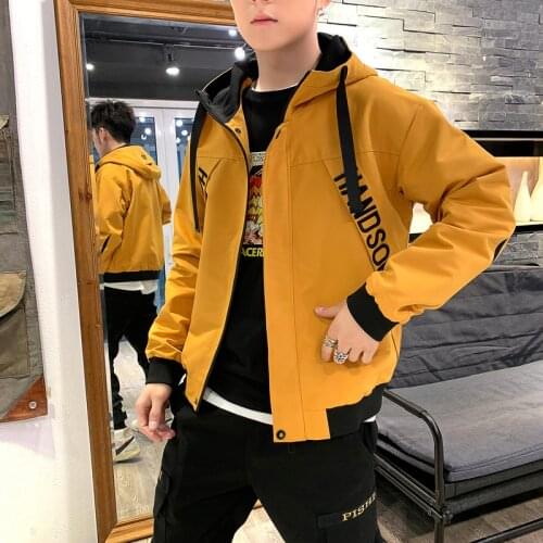 Fashion Design Bomber Jacket Men Letter Hooded Mens Jacket Tracksuit High Street Coats Hip Hop Male Streetwear Couple Windproof