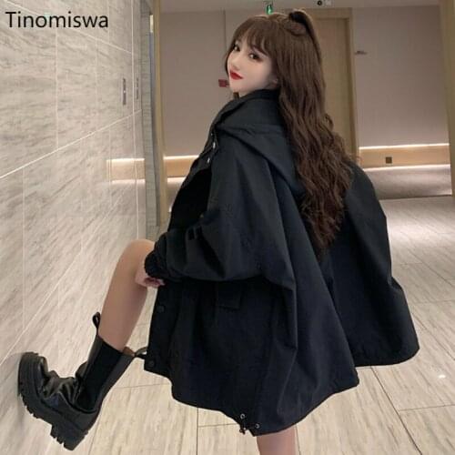 Ins Fashion Coat Women Autumn Winter 2020 Solid Color Single Breasted Long Sleeve Jackets Femme Loose Casual Lady Tops A132