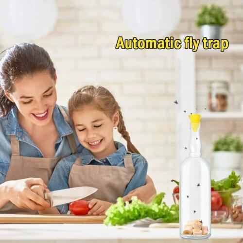 Small Fruit Fly Trap Funnel Silicone Pest Control Catcher Insects Trapping Killer for Household Safety Accessories