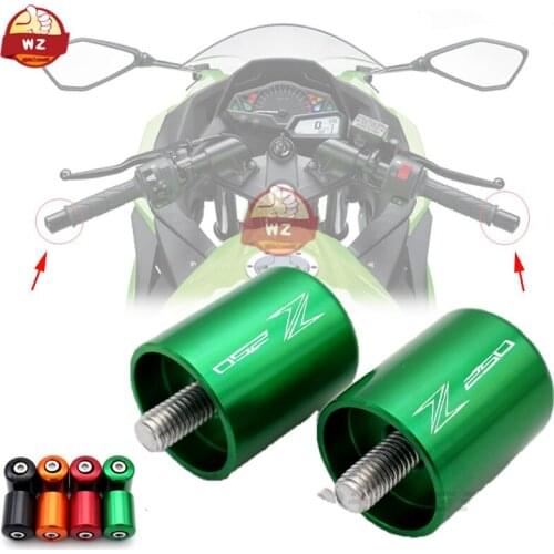 Para KAWASAKI Z250 Z 250 2013-2014 accesorios de la motocicleta CNC aluminio apretones de manillar Bar termina tapa deslizante
