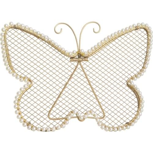 New Butterfly Design Gold Metal Earrings Holder and Display