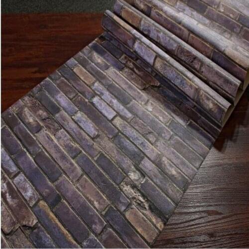 Beibehang PVC Wallpaper Modern Classical Brick Bedroom Wall Decoration Hotel Background Wall paper Living Room 3d Wallpaper roll