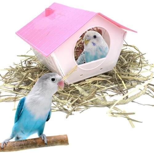 PetCloud Bird Cage Decoration Plastic Birds Nest Parrot Cage Box Bird House Parrot Bedroom Decorative Supplies For Porrots