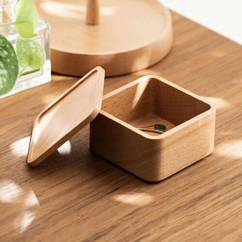 50pcs/lot high-quality Beech box watch string box wooden jewelry box gift box jewelry storage box wholesale