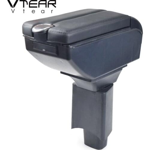 Vtear For Geely gc2 car armrest leather arm rest storage box center console accessories decoration interior parts car-styling