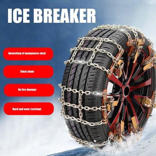 Universial Car Snow Chains Winter Use Car Tire Chain for Snow Ice Road Steel Tyre Traction Chain Universal Auto Tools