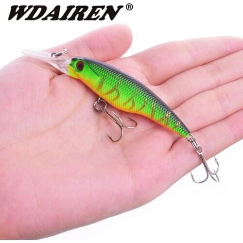 1Pcs Minnow Fishing Lures 82cm 5.7g Bass Trolling Artificial Hard Bait Crankbait Wobblers 3D Eyes for Fishing Carp Pesca Tackle