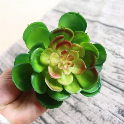 1Pc Plastic Green Artificial Succulents Plants for Home Garden Decoration Mini Desktop Bonsai DIY Plante Artificielle Home Decor